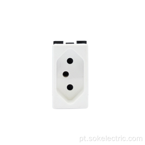 Certificação CE Modular 10A Brazil Power Socket Outlet